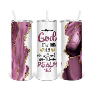 God is with Here 20oz Tumbler